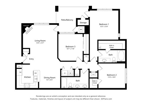 Westlake Greens 3 bed 2 bath 1374 sqft